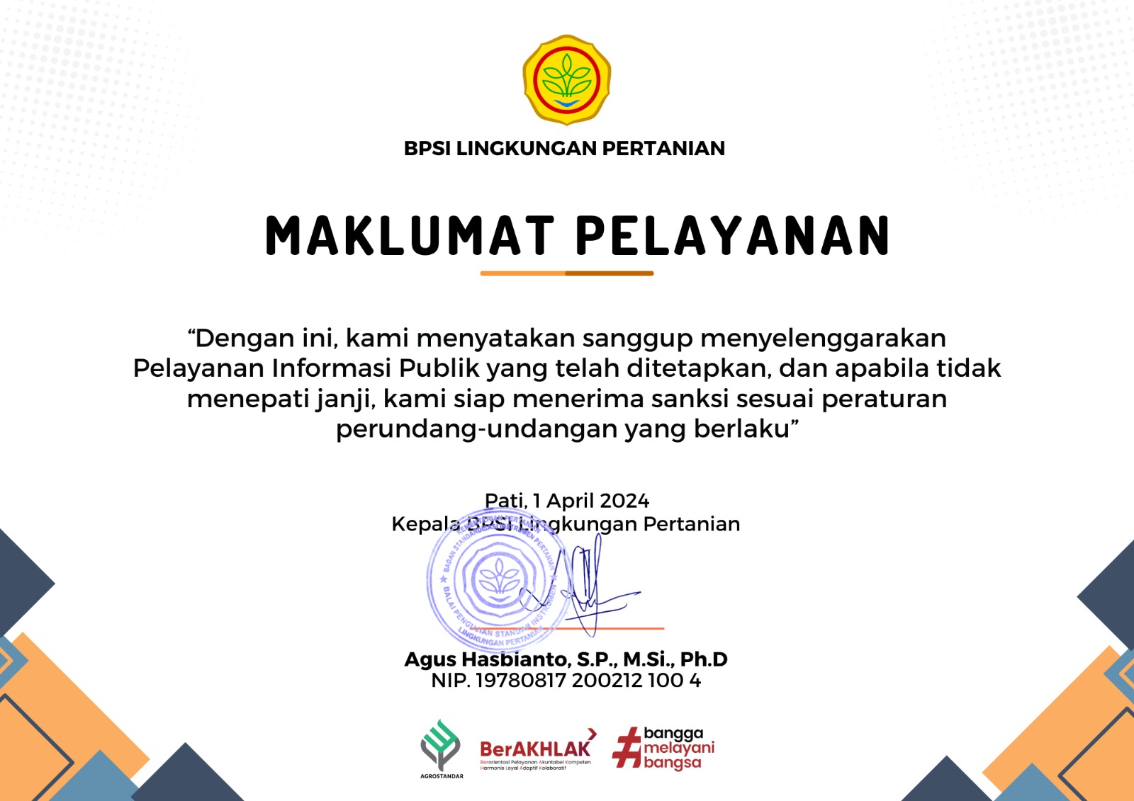 Maklumat Pelayanan